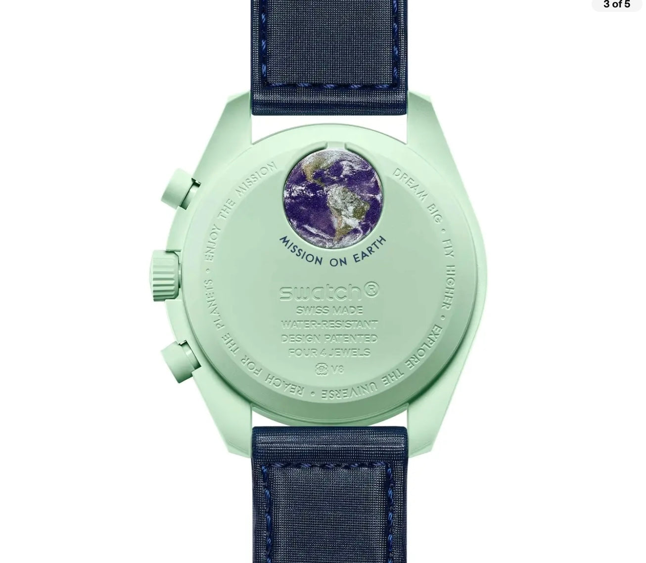 Swatch x Omega Bioceramic Moonswatch Mission To Earth